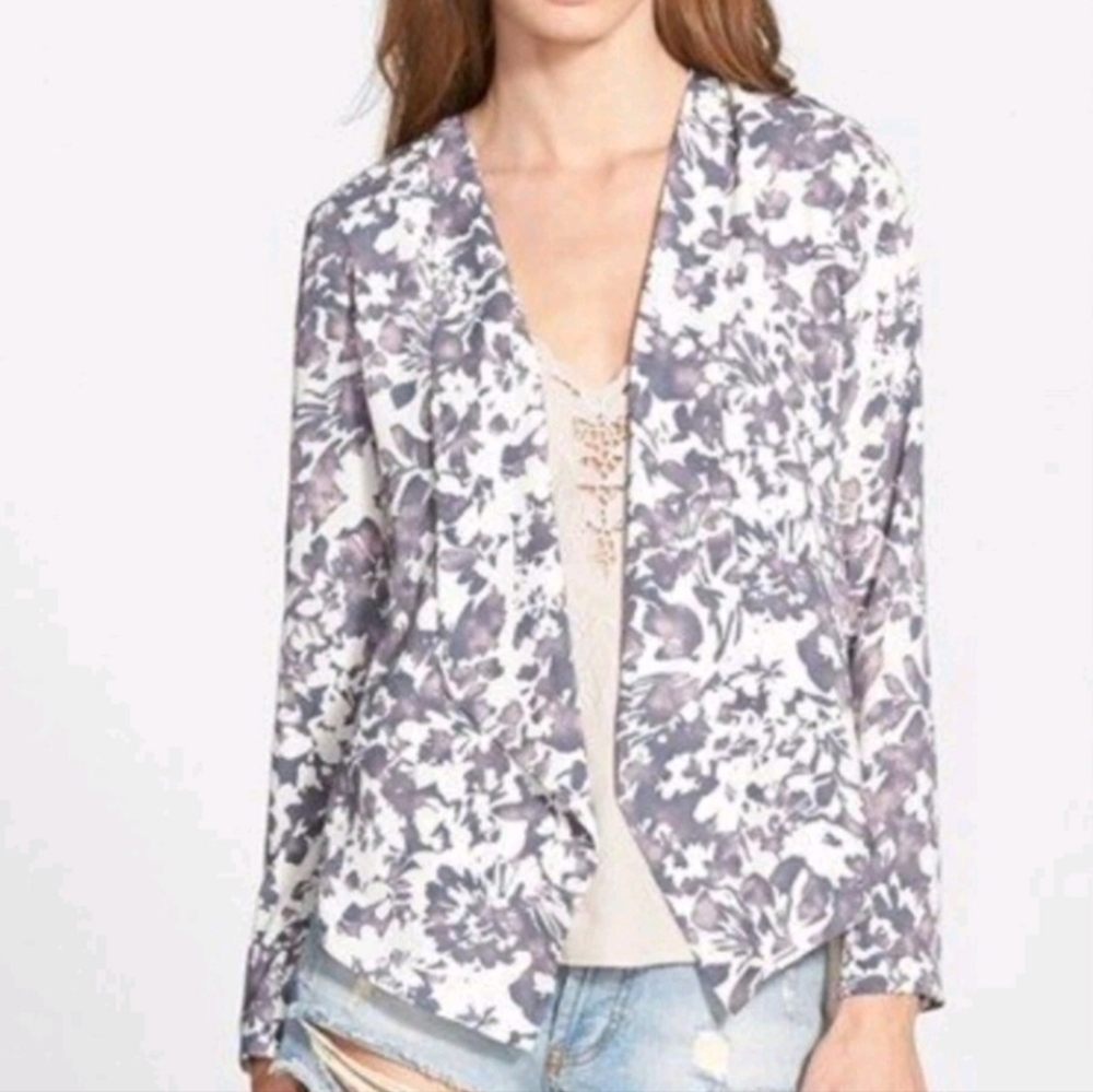 ASTR Floral Blazer, Open Front, From Nordstrom, Size Medium